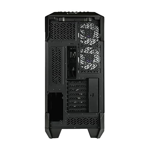 Cooler Master HAF 700 EVO Caja PC - Full Tower, Admite E-ATX, 5 Fans Preinstalados, Soportes de Radiador Giratorios, High-Airflow Cooling, Display LCD Real-Time, Aspas ARGB Edge-Lit