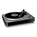 Lenco LBTA-165BK Tocadiscos Totalmente automático - Bluetooth 5.3 - Carcasa de Madera - Platos de Metal y Pastilla AT3600L - Arranque automático y Retorno automático - 2 velocidades (33/45 RPM) -