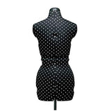 Prym 611752 Prymadonna Polka Dots-Busto de Sastre, Talla S, Negro con Puntos Blancos, Size S (36-42)