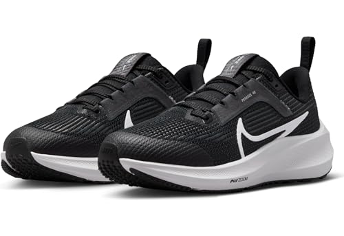 Nike Air Zoom Pegasus 40 (GS), Bajo, Black/White-Iron Grey, 36.5 EU