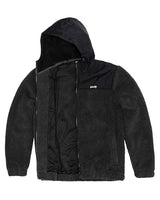 Schott NYC Swward2 Sudadera Polar con Cremallera, Negro, M para Hombre