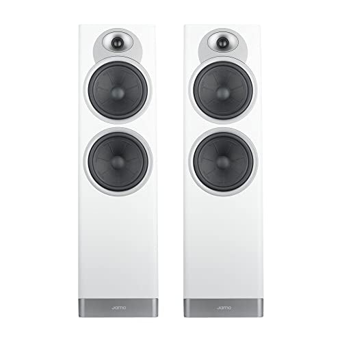 Jamo S7-27FA Pair of Floor Speakers Dolby Atmos Grey Cloud Pareja de Altavoces de Suelo con woofers de 17 cm y Sonido Dolby Atmos Gris