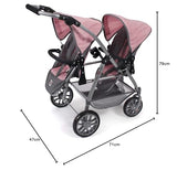 Bayer Chic 2000 689 15, Carrito de muñecas, color rosa, 71 x 47 x 79 cm , color/modelo surtido