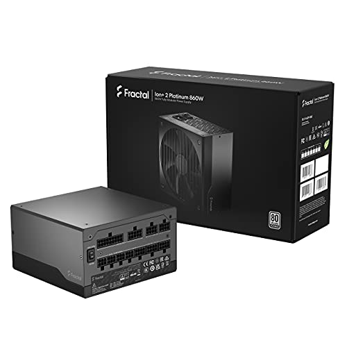 Fractal Design Ion+ 2 Platinum 860W 80 Plus Platinum Certified 860W Full Modular Compact ATX Power Supply