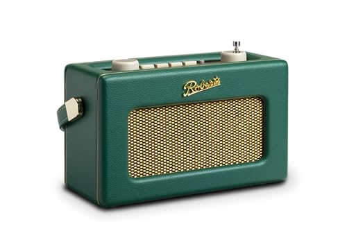 Roberts Revival Uno BT Dab+/FM/Bluetooth Radio Portátil Reloj Despertador, Verde Oscuro