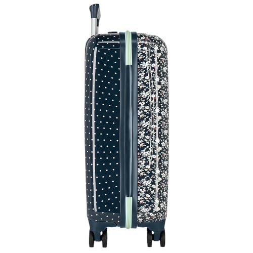 Pepe Jeans Alenka Juego de Maletas Azul 55/68 cms Rígida ABS Cierre TSA 104L 6,64 kgs 4 Ruedas Dobles Equipaje Mano by Joumma Bags