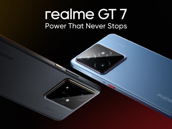 realme GT7 5G Smartphone,12+256GB, Batería de 7000 mAh,Carga de 120W,Procesador Dimensity 9400e,IMX906 50MP Cámara,AI Planner,Pantalla Pro-Esports de 6000 nits120Hz,IP69,Azul