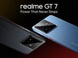 realme GT7 5G Smartphone,12+256GB, Batería de 7000 mAh,Carga de 120W,Procesador Dimensity9400e,IMX906 50MP Cámara,AI Planner,Pantalla Pro-Esports de 6000 nits120Hz,IP69,Negro