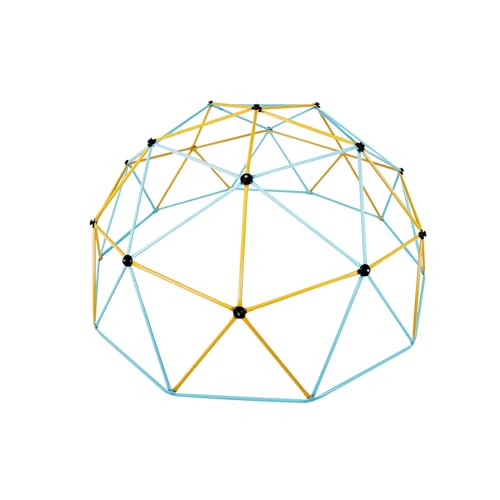 VEVOR Climbing Dome, Jungle Gym Supports 750 lbs. and Easy Assembly, 12-Foot Geometric Play Centre for Kids 3-10 Years Old, with Climbing Grip, Outdoor Playground Equipment