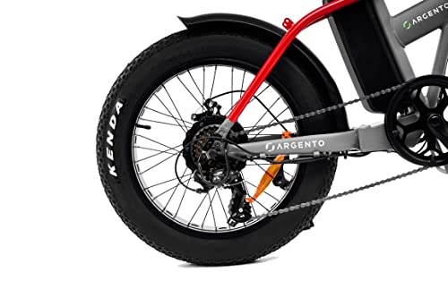 Argento New Mini MAX Red Black Bicicletas, Adultos Unisex, Gris, Única Talla