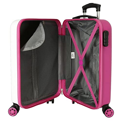 Disney Have a Good Time Minnie So Beautiful Juego de Maletas Rosa 55/65 cms Rígida ABS Cierre de combinación Lateral 56L 6 kgs 4 Ruedas Dobles Equipaje Mano
