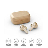 Bang & Olufsen Beoplay EX Auriculares Inalámbricos Bluetooth InEar con Cancelación de Ruido, 6 Micrófonos, Audífonos Impermeables para el Trabajo, Deportivo y Tiempo Libre Gold Tone