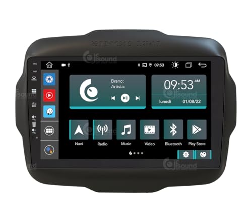 Radio de Coche para Jeep Renegade Android GPS Bluetooth WiFi USB Dab+ Touchscreen 9" 8core Carplay AndroidAuto