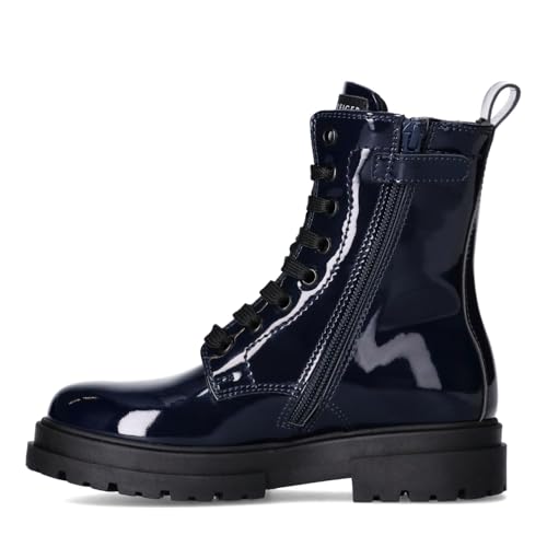 Tommy Hilfiger, Botín cierre con cremallera y cordones para niñas, Kessy, Blu, 39