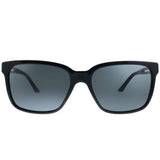 VERSACE 0Ve4307 Gafas de sol, Rectangulares, 58, Black