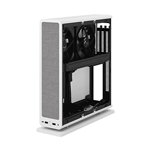Fractal Design Ridge White - PCIe 4.0 Riser Card Included - 2X 140mm PWM Aspect Fans Included - Type C USB - m-ITX PC Gaming Case