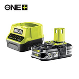 RYOBI - Martillo combinado SDS + 18V ONE+™ con 1 batería 18V - 2,5 Ah y Cargador 1,5A -R18SDS-125S