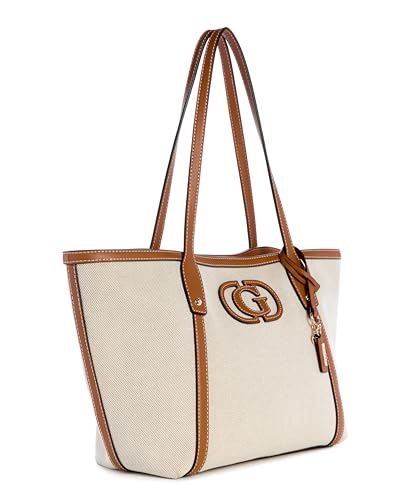 GUESS Sebina Tote Bag Natural/Caramel, Natural/Caramel, talla única