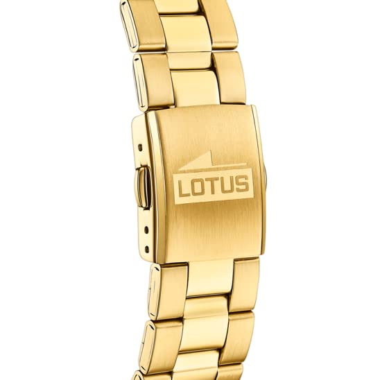 Lotus Reloj Hombre 18153/1 Minimalist Caja de Acero Inoxidable 316l Dorado Correa de Acero Inoxidable 316l Plateado