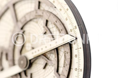 Dreipunkt Verlag Maqueta de astrolabio Deluxe Edition: maqueta de madera noble de astrolabio