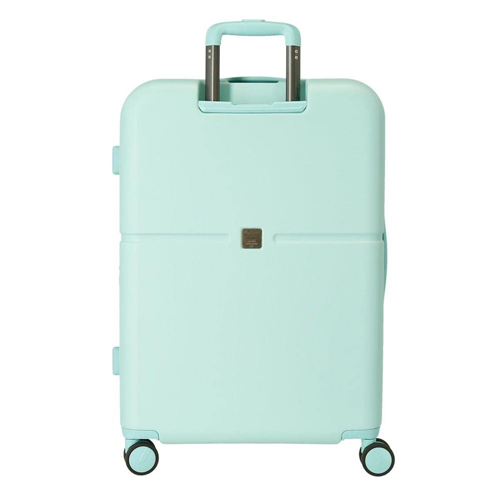 Pepe Jeans Chest Juego de maletas azul 55/70 cms Rígida ABS Cierre TSA integrado 116L 7,54 kgs 11 Ruedas dobles Equipaje de Mano