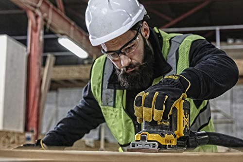 DEWALT DCW200NT-XJ - Lijadora Orbital XR 18V, 7 Velocidades, Sin cable, Motor sin escobillas, Bolsa para el polvo, Maletín TSTAK II, Sin Cargador/batería