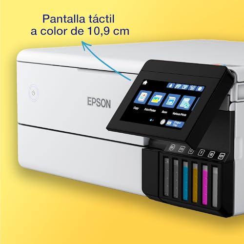 Impresora fotográfica EcoTank ET-8500 A4 con depósito de tinta y Wi-Fi