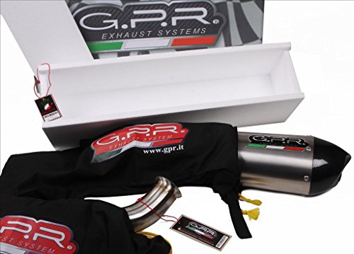 Gpr y.120.Cuerda Par terminales omologati con racor para Yamaha FJR 1300 2006/16, Furore negro