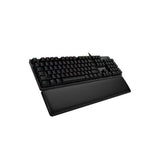 Logitech G 513 Teclado mecánico para Juegos, GX-Brown, interruptores táctiles, iluminación RGB, Bucle USB, reposamuñecas con Espuma de Memoria, Carcasa de Aluminio, diseño francés AZERTY, Color Negro
