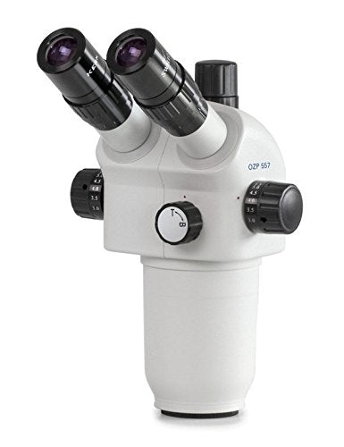 Estéreo Zoom Microscopio [Núcleo ozp 557] Tubus: Trin ocular, ocular: hswf 10 x 23 mm, campo de visión: ø38,3 – 4,2 mm, objetivo: 0,6 x – 5,5 x, soporte: columna