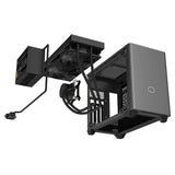 Cooler Master NR200P MAX SFF Small Form Factor Mini-ITX Case, Custom 280mm AIO, 850W SFX Gold PSU, Triple Ranura Vertical Mount GPU, PCIe Gen4 Riser, Tempered Glass or Vented Panel (NR200P-MCNN85-SL0)