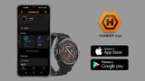 Hammer Watch 2 smartwatch, Pantalla AMOLED+ Gorilla Glass, GPS, 530 mAh, hasta 13 días de Funcionamiento, Modo Deportivo, Linterna integrada, Robusto, Apto para Uso en Exteriores