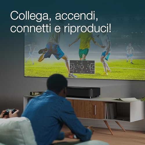 Epson EH-LS800B 4K Pro-UHD 4.000 lúmenes Android TV Proyector láser de Corto Alcance Negro