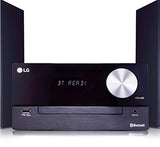 LG CM2460 - Microcadena, 2x50W, 2 Vías, 80 Hz-20 kHz, USB, Reproducción de CDs y USBs, Radio FM, Cadena de Música, Cadena para Fiestas, Panel LED, Sonido Personalizado, Color Negro