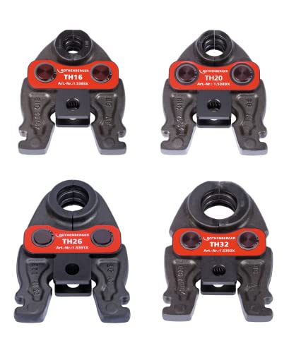 ROTHENBERGER 1000002803 Juego de mordazas de abrazadera compacta, contorno TH 16-20-26-32 mm