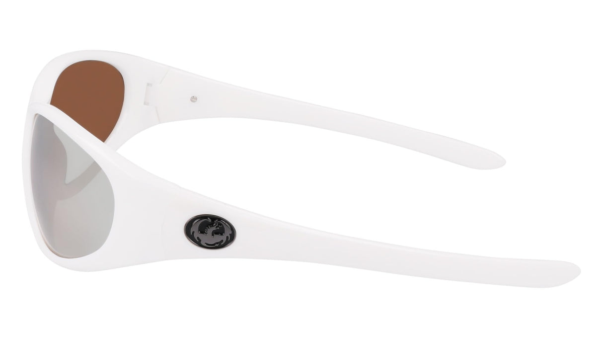 DRAGON The Box 2IZED Gafas, White with Silver Ion Polarized Lens, Talla única para Hombre