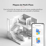 Ultenic MC1 Robot Aspirador y fregasuelos con Mopa Giratoria Doble, Funciones Automáticas: Vaciado, Lavado, Secado, Limpieza de la Base, Navegación LIDAR, 200 min, 5000Pa, WiFi/App/Alexa/Siri/IFTTT