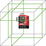Leica Lino L6G: Nivel láser de línea de 3x360 grados con batería Li-Ion, cargador, adaptador magnético innovador y soporte para pared en una carcasa (láser verde, alcance de trabajo: 35 m)