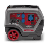Briggs Y Stratton Generador inversor portátil de gasolina Quiet Power Technology Series Q6500 de energía limpia, Ultra Silencioso y Ligero, Negro, Plateado, 6500 Vatios/5000 Vatios