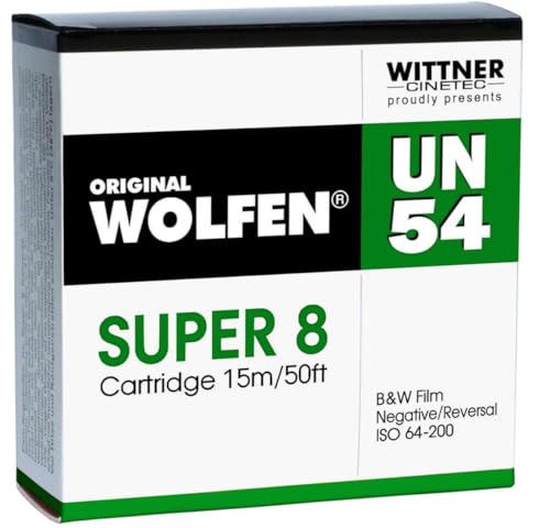 Original Wolf B+W - Película Negativa Super 8 ISO 64-200 con Desarrollo + escaneo