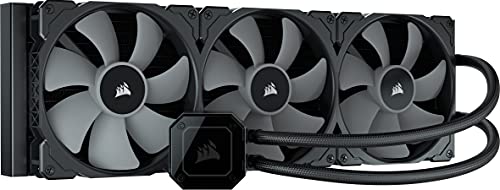 Corsair iCUE H170i ELITE CAPELLIX Refrigeración Líquida de CPU 33 LED RGB CAPELLIX Ultrabrillantes, Radiador 420mm, Tres Ventiladores PWM de Magnética de 140 mm, iCUE COMMANDER CORE Incluido Negro