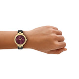 Armani Exchange Orologio da Donna, Movimento al quarzo a Due lancette e cassa da 36 mm con cinturino in Acciaio o Pelle
