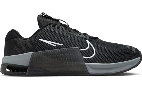 NIKE Metcon 9, Sneaker Hombre, Black White Anthracite Smoke Grey, 41 EU