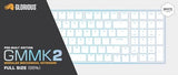 Glorious Gaming GMMK 2 Full Size (96%) - Teclado gaming mecánico, carcasa de aluminio, personalizable, keycaps dobles, switches Glorious Fox, RGB, distribuciones QWERTY estadounidense - Blanco
