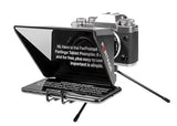 Fortinge MIA-XL - Teleprompter móvil para Smartphones de hasta 5,8 Pulgadas, Compatible con cámaras réflex Digitales y portátiles, Incluye Mando a Distancia Bluetooth y Software ForPrompt