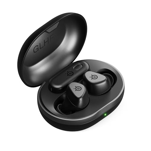 Steelseries Arctis GameBuds™ para Playstation - Auriculares inalámbricos para Juegos - 2,4 GHz + BT5.3 - Modo ANC/Transparencia - Resistencia al Agua IP55-40 Horas de autonomía - Carga inalámbrica