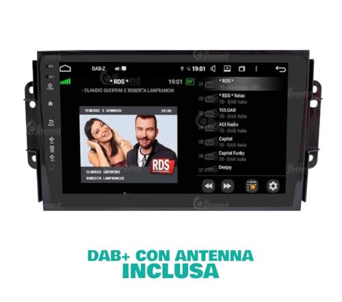 Radio de Coche para DR 3 Android GPS Bluetooth WiFi USB Dab+ Touchscreen 9" 8core Carplay AndroidAuto