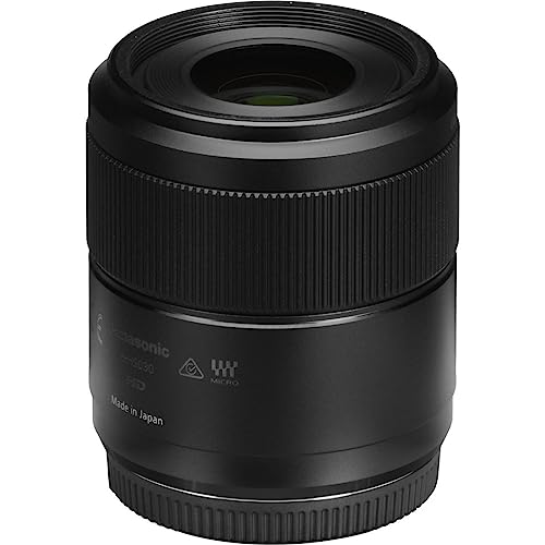 Panasonic LUMIX G Macro, 30 mm, F2.8 ASPH, MIRRORLESS Micro Cuatro TERCEROS, Mega Optical I.S, H-HS030 (USA Black)