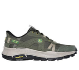 Skechers Equalizer 5.0 Trail Harvester, Zapatillas Hombre, Green Leather/Mesh, 41 EU