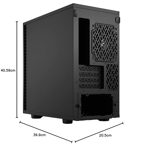 Fractal Design Define 7 Mini Black Brushed Aluminum/Steel Micro ATX Silent Mini Tower Computer Case